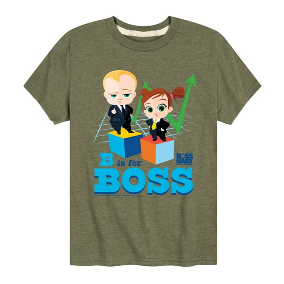 Boss Baby - B Is For Boss - Toddler & Youth Short Sleeve Graphic T-Shirt