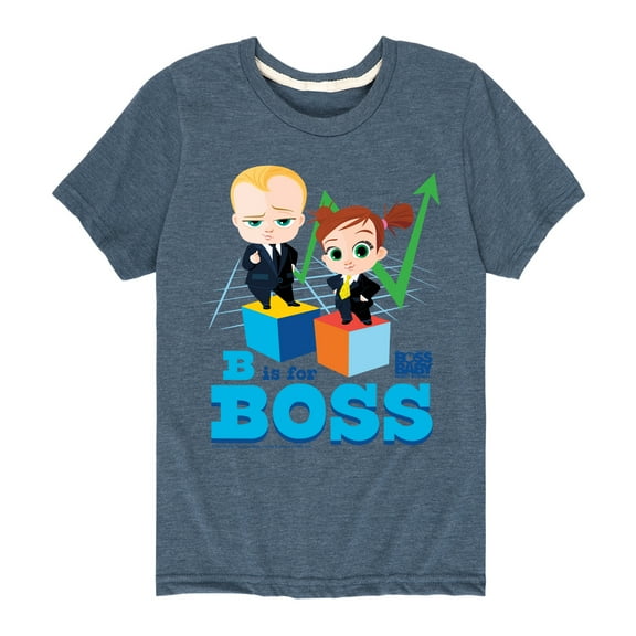 Boss Baby - B Is For Boss - Toddler & Youth Short Sleeve Graphic T-Shirt