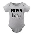 thumbnail image 1 of Boss Baby - Baby Clothes - Funny Newborn Bodysuit Outfits for Boys And Girls Gray-style-1 9months, 1 of 7