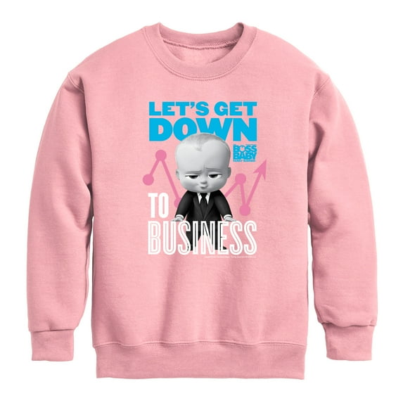 Boss Baby - Let's Get Down To Business - Toddler & Youth Crewneck Fleece Sweatshirt