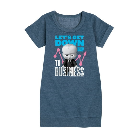 Boss Baby - Let's Get Down To Business - Toddler & Youth Girls Fleece Dress