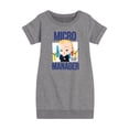thumbnail image 1 of Boss Baby - Micro Manager - Toddler & Youth Girls Fleece Dress, 1 of 4