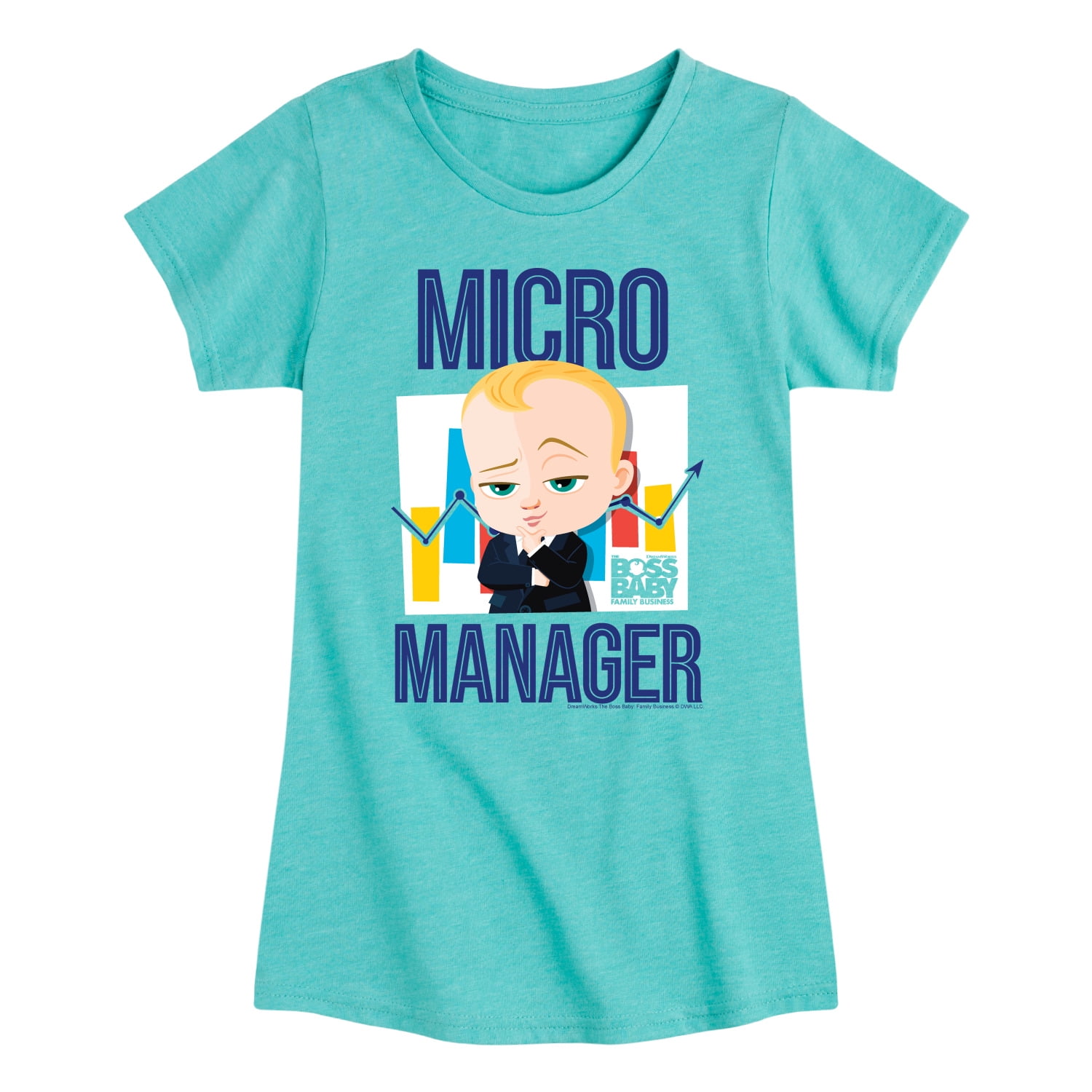 Boss Baby - Micro Manager - Toddler & Youth Girls Short Sleeve Graphic ...
