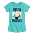thumbnail image 1 of Boss Baby - Micro Manager - Toddler & Youth Girls Short Sleeve Graphic T-Shirt, 1 of 4