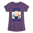 thumbnail image 1 of Boss Baby - Micro Manager - Toddler & Youth Girls Short Sleeve Graphic T-Shirt, 1 of 4