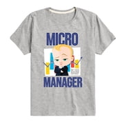 Boss Baby - Micro Manager - Toddler & Youth Short Sleeve Graphic T-Shirt