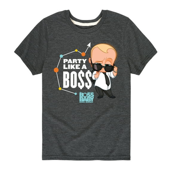 Boss Baby - Party Like A Boss - Toddler & Youth Short Sleeve Graphic T-Shirt