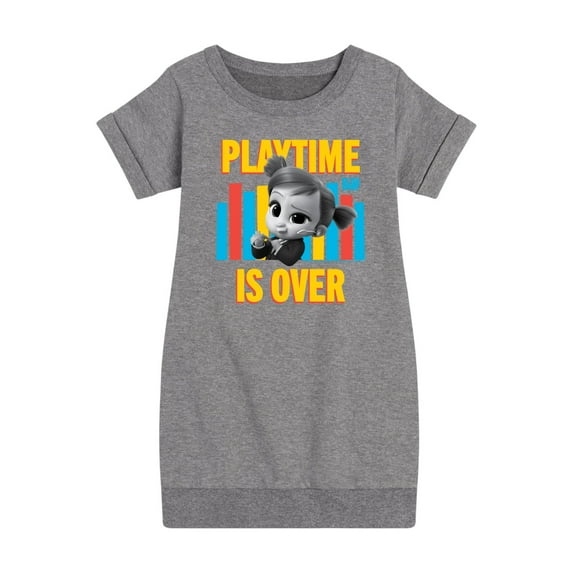 Boss Baby - Playtime Is Over - Toddler & Youth Girls Fleece Dress