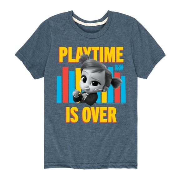 Boss Baby - Playtime Is Over - Toddler & Youth Short Sleeve Graphic T-Shirt