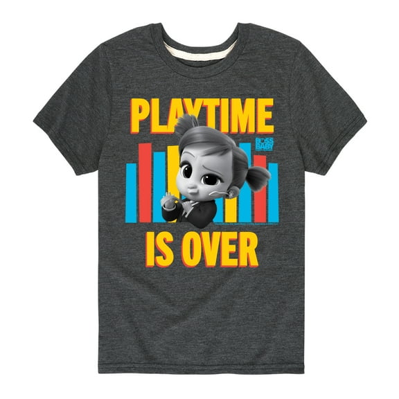 Boss Baby - Playtime Is Over - Toddler & Youth Short Sleeve Graphic T-Shirt