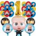 thumbnail image 1 of Boss Baby White Boy Balloons Party Supplies 1st Big Number Decorations Decor Kit Birthday, 1 of 5
