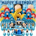 thumbnail image 1 of Boss Baby White Boy Balloons Party Supplies 6th Decor Tableware Birthday Cake Topper Decorations Banner Backdrop, 1 of 7