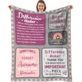 thumbnail image 1 of Boss Blanket Boss Gifts for Women Boss Throws Blankets Boss Day Gift Birthday Christmas Retirement Gifts 50"×60", 1 of 5
