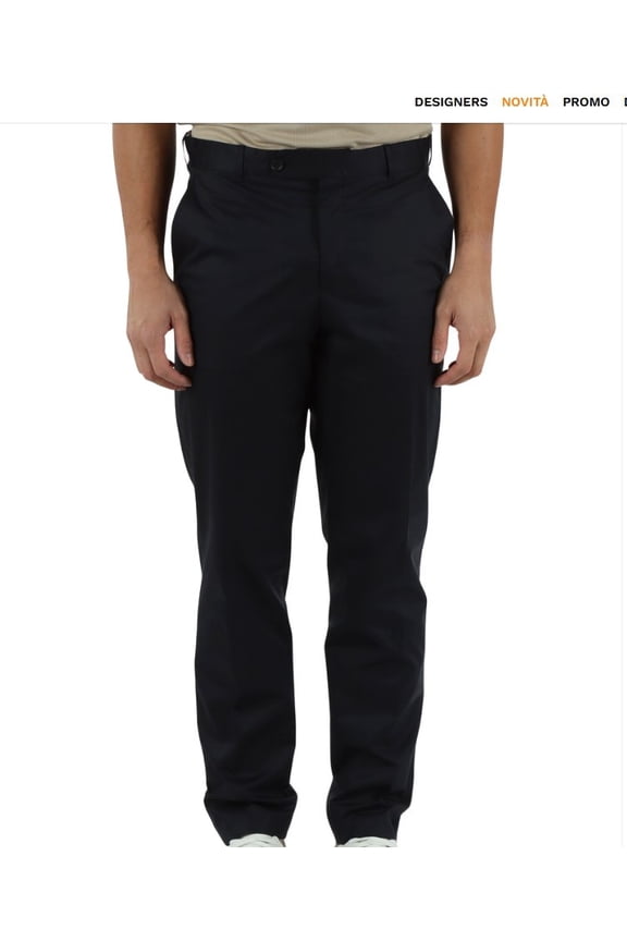 Blue Perin Concealed Zip Trousers (Men's)