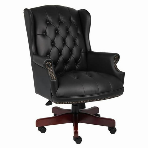Boss Boss Wingback Traditional Chair In Black