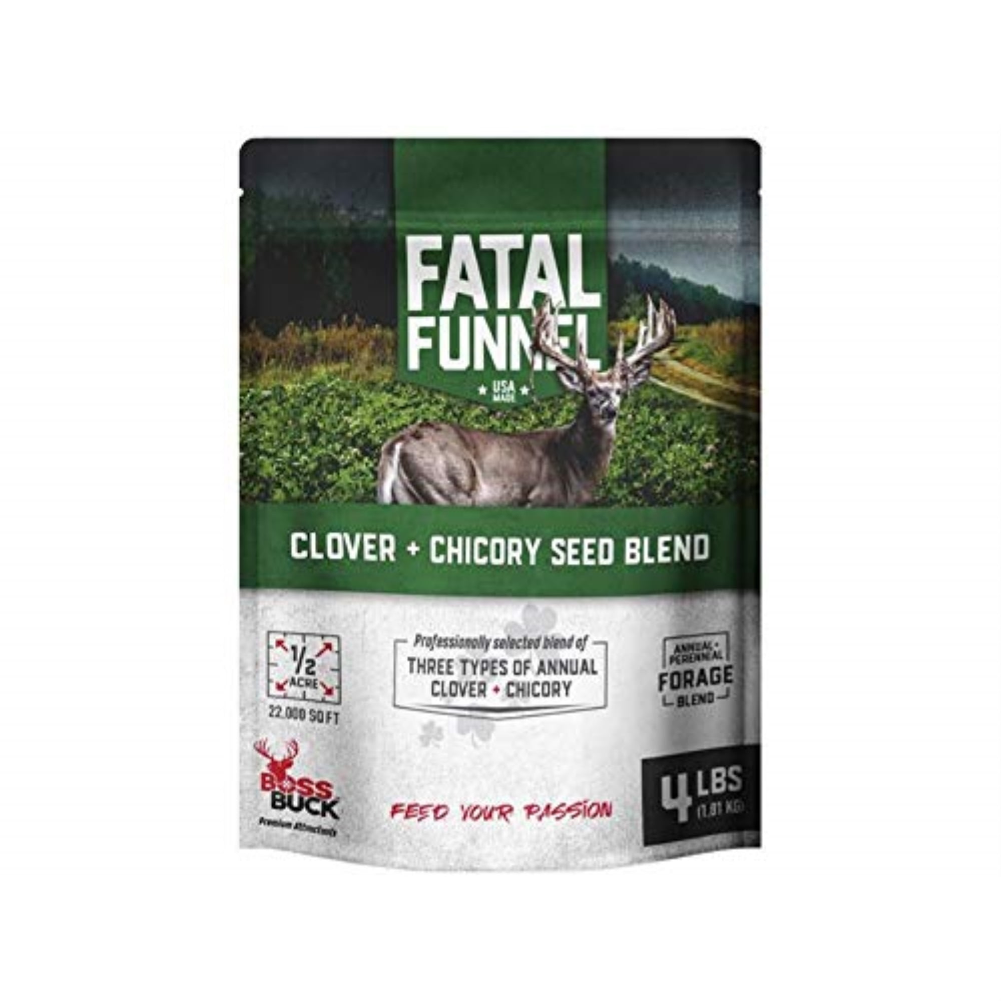 Boss Buck Clover and Chicory Seed blend - 4 LB Bag