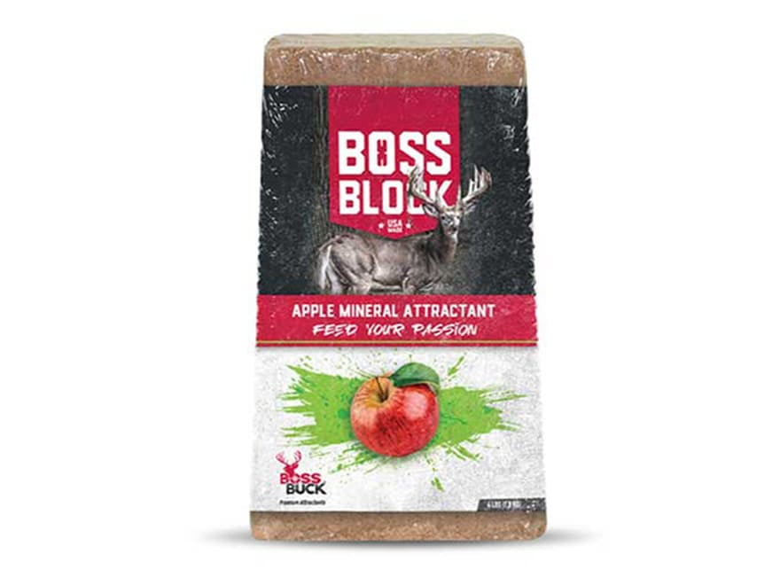 Boss Buck Boss Block Apple Mineral Attractant Block 4lb - Walmart.com
