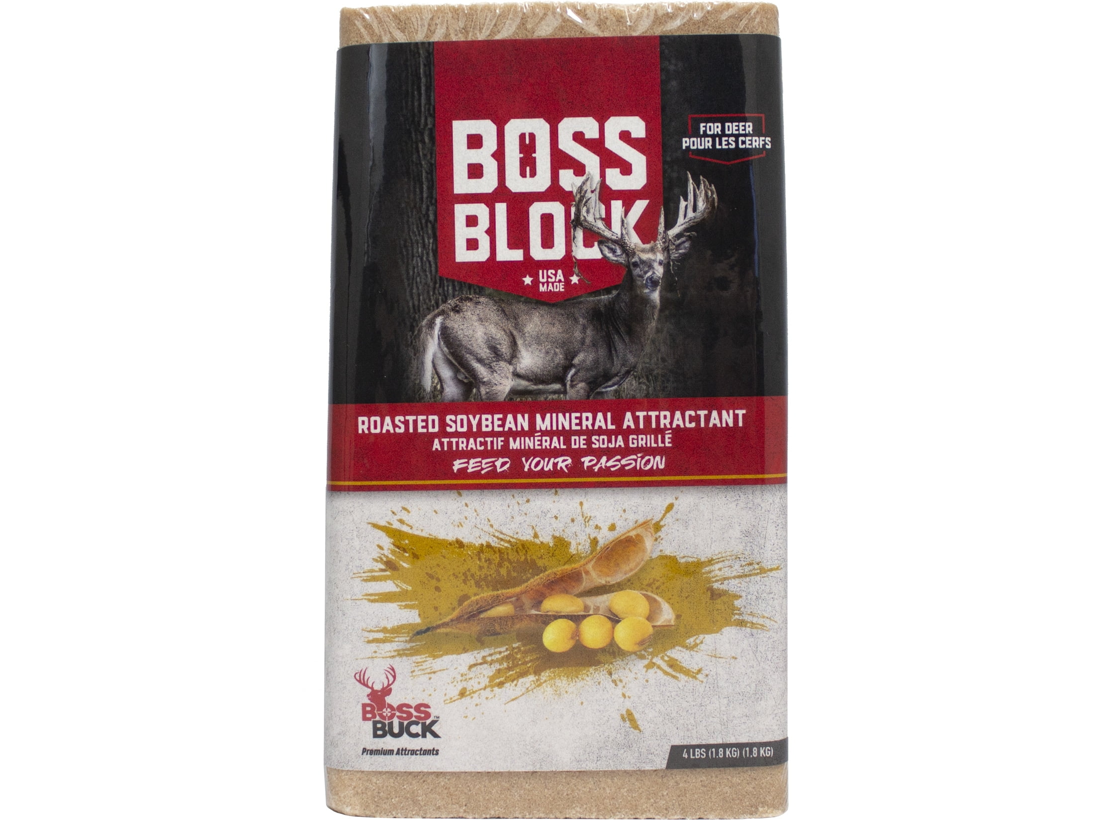 Boss Buck Boss Block Soybean Mineral Attractant 4 LB - Walmart.com