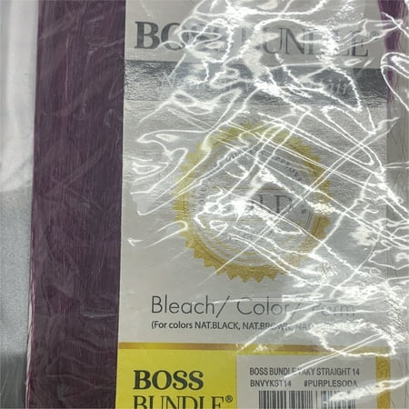 Boss Bundle Hh 14" Straight #Purple Soda