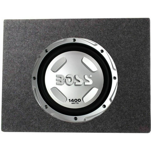 Boss Chaos 12" 1400 Watt Power Subwoofer 4 Ohm and 12" Sealed Sub Box Enclosure