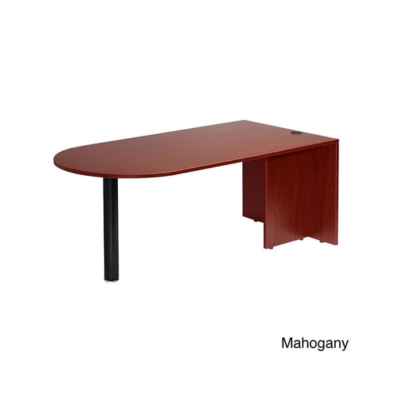 Boss Office Products Cherry or Mahogany Finished Bullet Desk
