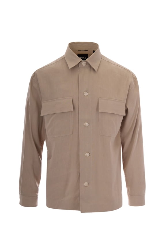 Classic Sahariana Shirt With Flap Pockets And Pointed Collar (Men's)