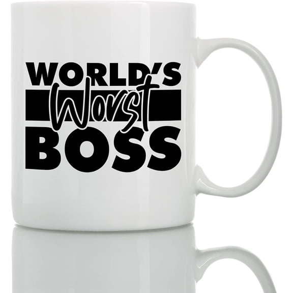 Boss Coffee Mug - Best Boss Gifts for Women & Men Funny - The Office Mug for Boss - Christmas Birthday Happy Boss Day Gift Ideas - World's Worst Boss Mug