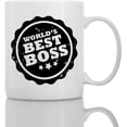 thumbnail image 1 of Boss Coffee Mug - Best Boss Gifts for Women & Men Funny - The Office Mug for Boss - Christmas Birthday Happy Boss Day Gift Ideas - Worlds Best Boss Mug, 1 of 6