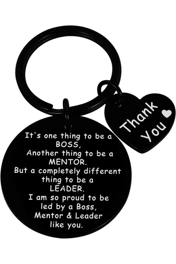 Boss Coworker Leaving Going Away Keychain Gifts for Men Women Leader Mentor Colleague Goodbye Farewell Appreciation Thank You Retirement Gifts for Him Her Team Friends Birthday Christmas Key Chain