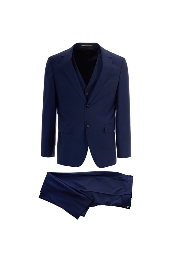 Dark Blue Three-Piece Suit (Men's)