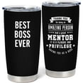 thumbnail image 1 of Boss Day Gifts for Men, Best Boss Ever Gifts, Cool Gifts for Bosses, Boss Appreciation Gifts, Funny Boss Gifts for Him, Farewell Gifts for Boss, Chrismas Gifts for Male Boss 20 oz Tumbler, 1 of 6