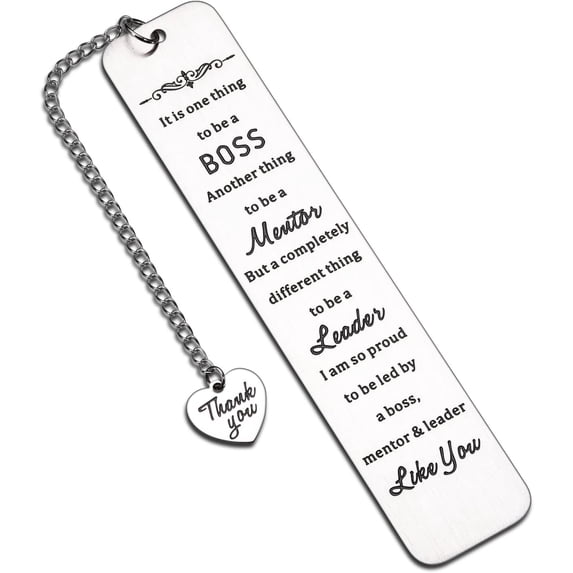 Boss Day Gifts for Men Employee Appreciation Gifts Bulk for Boss Mentor Leader Boss Lady Coworkers Bookmark Christmas Gift for Leaving Going Away Promotion Retirement Gifts for Manager