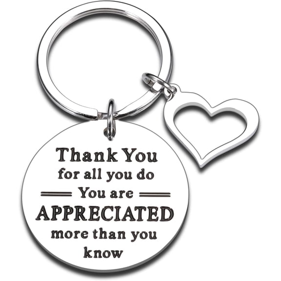 Boss Day Gifts for Women Men Teachers Appreciation Gifts for Women Men Thank You Keychain for Coworker End of Year Gift Administrative Appreciation Christmas Stocking Stuffers for Teen