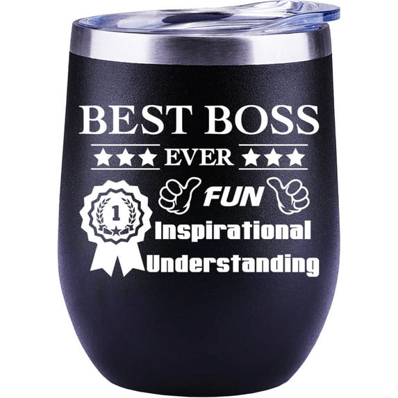 Boss Day Gifts for Men Women Funny Male Office Present Mug Cup Desk Wine Glass