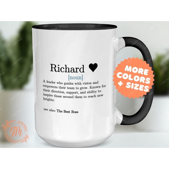 Boss Definition Mug Personalized Boss Appreciation Gift from Coworker Manager Thank You Gi