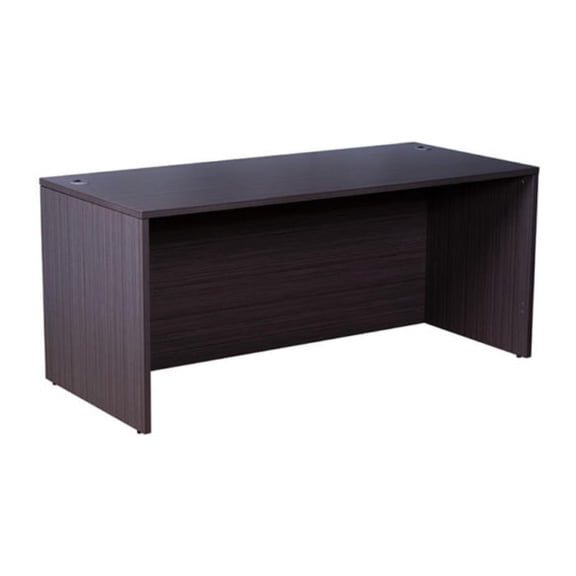 Boss Desk Shell, 71"W X 36"D, Driftwood