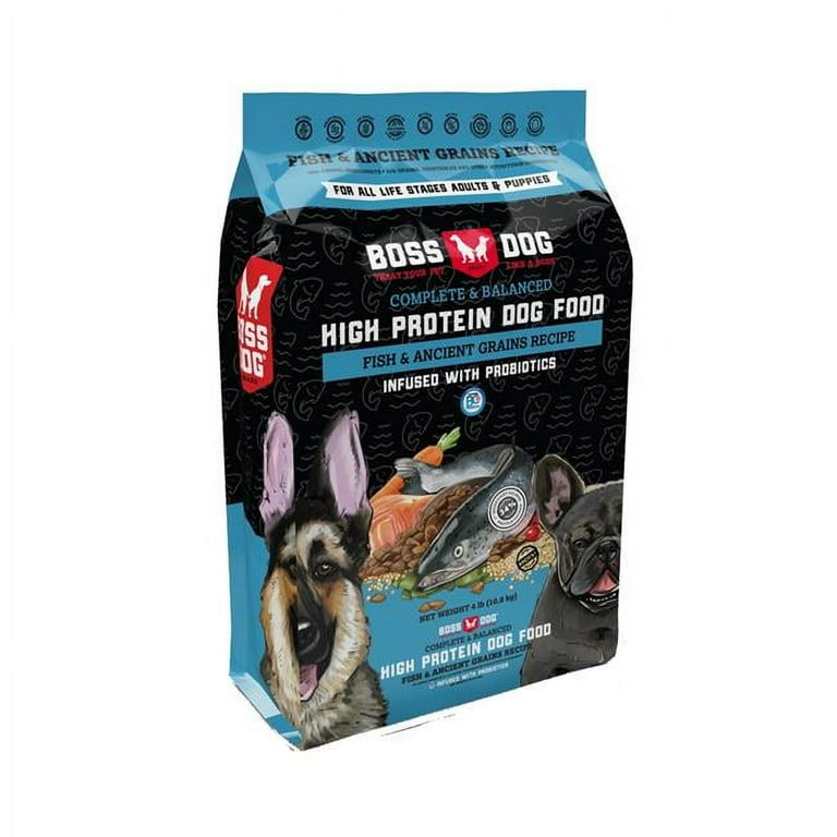 Boss Dog 850312 24 lbs High Protein Fish Ancient Grain for Kibble Dog Walmart