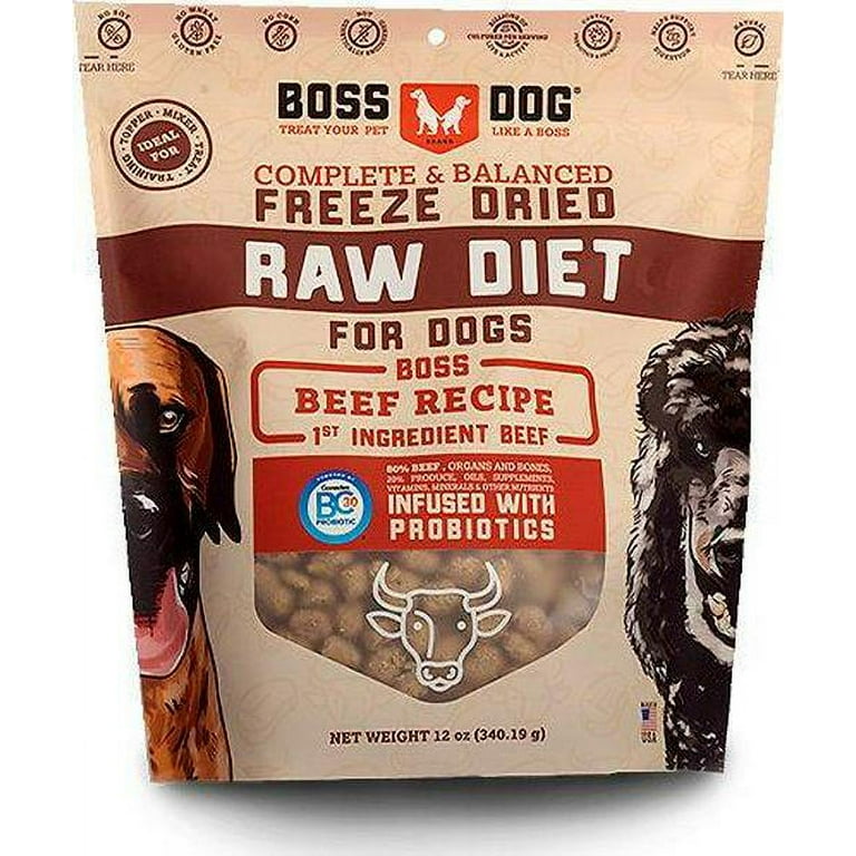 Boss Dog Complete & Balanced Beef Recipe Freeze Dried Dog Food Boss Dog Complete & Balanced Beef Recipe Freeze Dried Dog Food