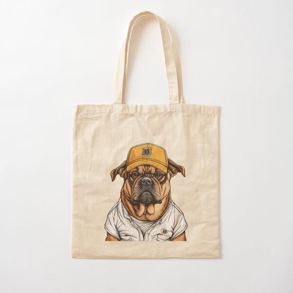 Boss Dog Cotton Tote Bag Canvas Tote Bag, Family Gift For Mother, Her