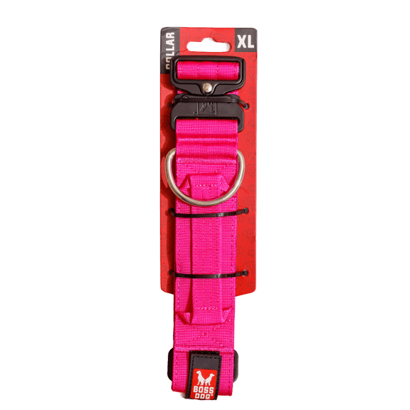 Boss Dog Tactical Collar, Hot Pink, X-Large