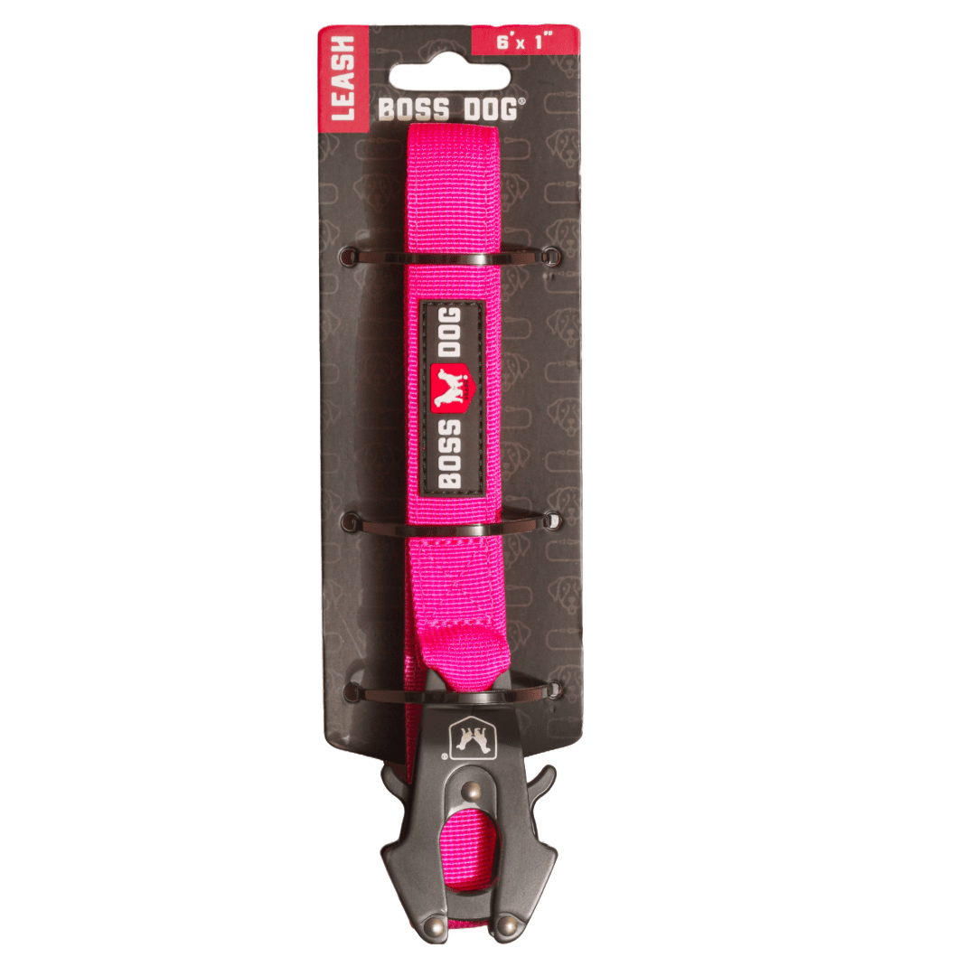 Boss Dog Tactical Leash, Hot Pink, 6 FT