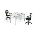 thumbnail image 1 of Boss Office Products Double Desk, Face To Face With (2) Pedestals, 60" X 24" Desk Top (Ea), White, 1 of 3