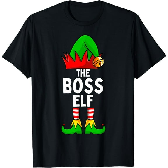 Boss Elf Matching Family Christmas T-Shirt
