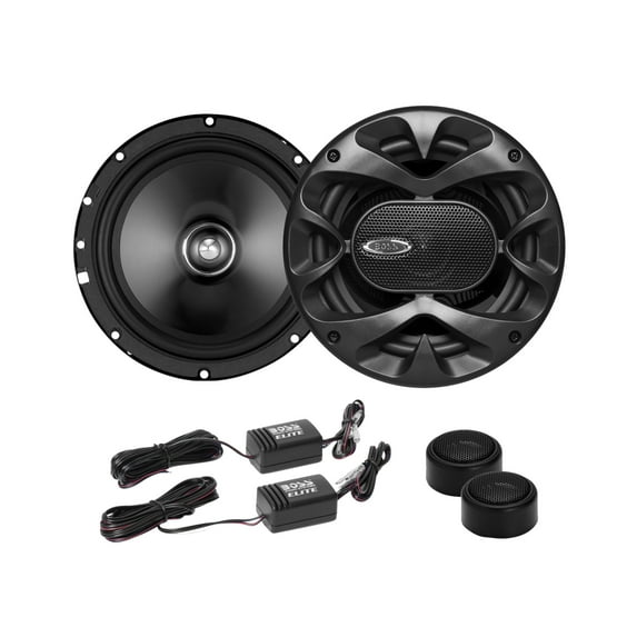 BOSS Audio Systems Elite BCK65 Component Car Speaker System - 2 6.5 Inch Speakers, 2 Tweeters, 2 Crossovers, 350 Watts Max Power