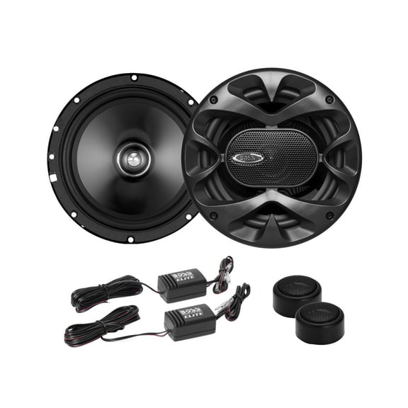 BOSS Audio Systems Elite BCK65 Component Car Speaker System - 2 6.5 Inch Speakers, 2 Tweeters, 2 Crossovers, 350 Watts Max Power