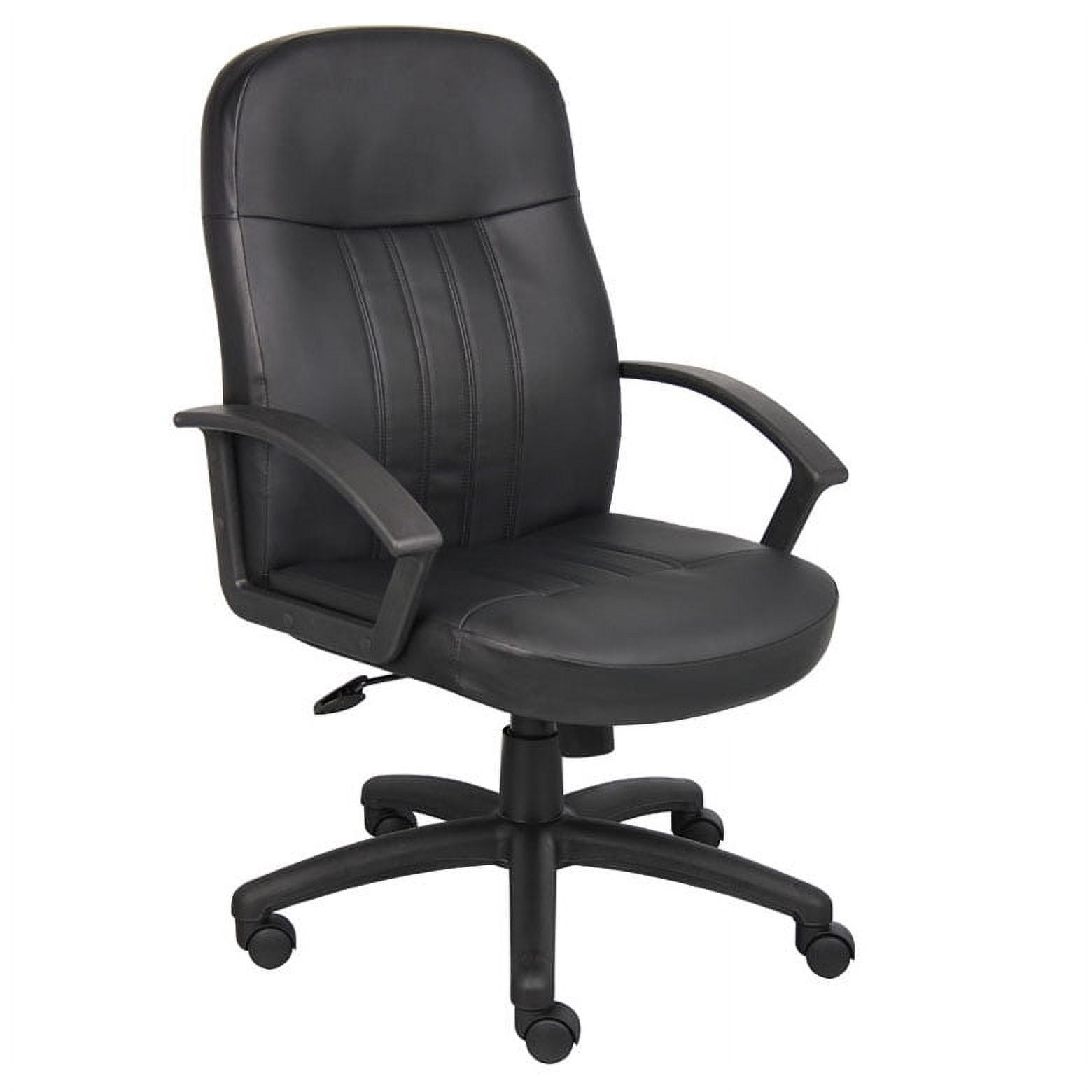 Black Leather High Back Ergonomic Executive Swivel Chair