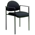 thumbnail image 1 of Boss Fabric Stackable Chair With Arms - B9501 - Black--, 1 of 1