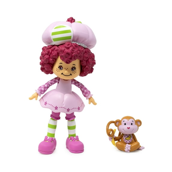 Boss Fight Studio Classic Strawberry Shortcake Raspberry Tart Action Figure – Collectible, Scented Figurine with Removable Hat and Animal Companion – 1:12 Scale