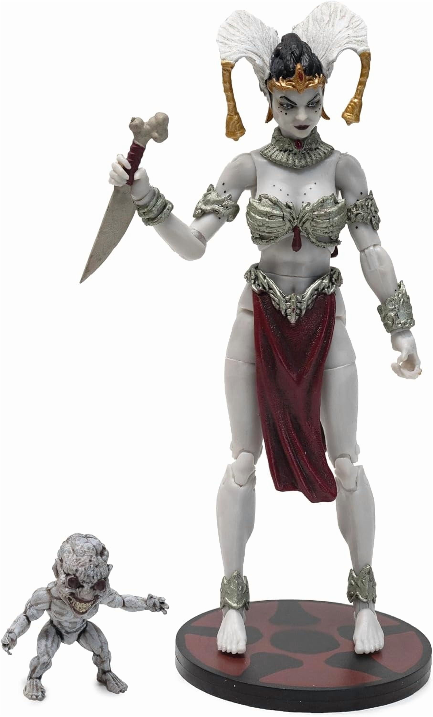 Boss Fight Studio Dr. Stone Kohaku Action Figure – Highly Articulate Collectible Figurine with Accessories Including Alternate Heads and Hands, Knives, Shield, and Water Barrel – 4 Scale