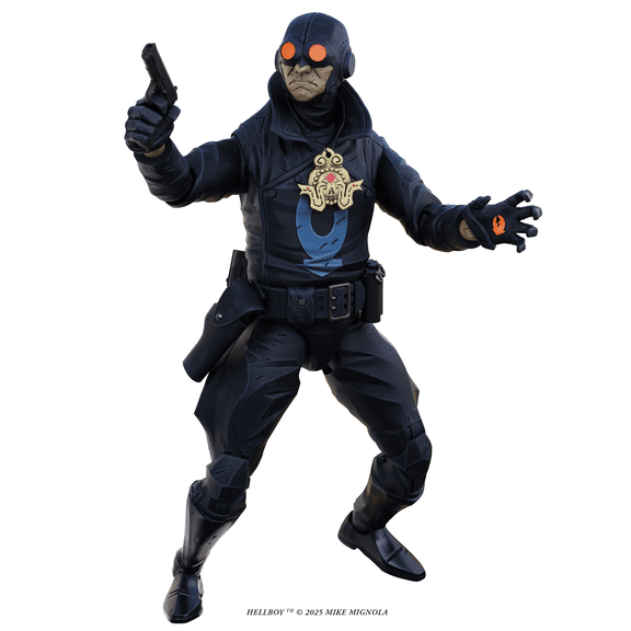 Boss Fight Studio Hellboy Lobster Johnson Action Figure - Wave 1 The Iron Prometheus Highly Articulate Collectible Figurine and Accessories - 1:12 Scale